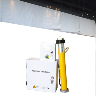 High Temperature Resistant Fire Proof Smoke Curain Double Sided Silicone Fiberglass Smoke Barrier 