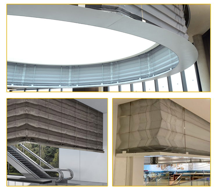 Newest Absolute Value Electronic Limit Technology Fireproof Smoke Curtain